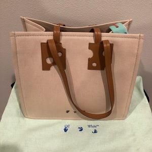 Authentic Off White Canvas Tote